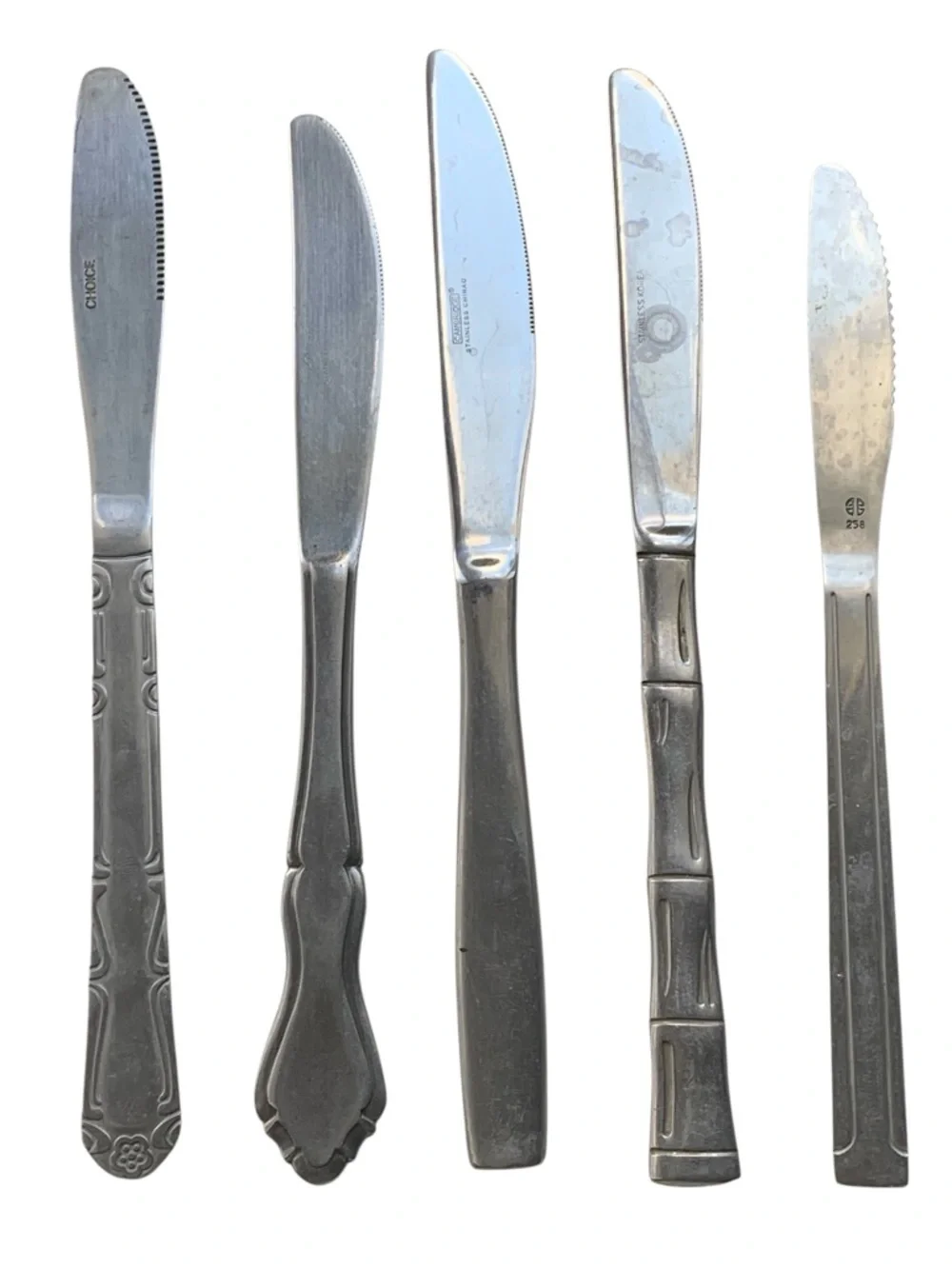 Set of 5 Stainless Butter Dinner Knives Kitchen Flatware Dinnerware